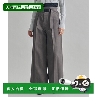 日本直邮UNITED TOKYO 女士高腰宽腿裤 144540015棕色裤子阔腿裤