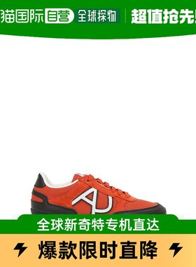香港直发Armani阿玛尼男士运动鞋百搭时尚潮流橙色 C651248 C9