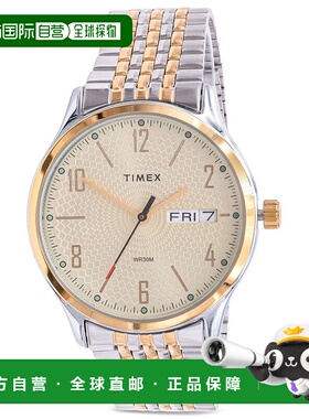自营 Timex双色男士手表-灰色 美国奥莱直发新款天美时