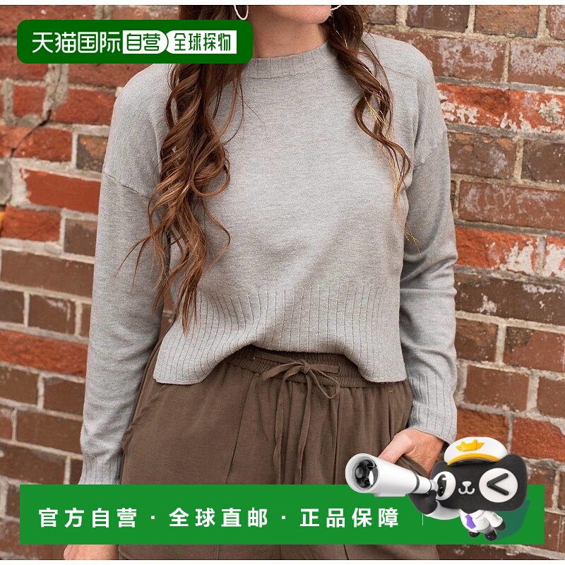 自营 deluc浅灰色Varo毛衣-浅灰色 美国奥莱直发