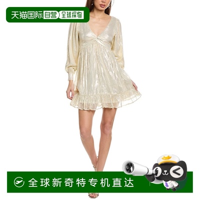 自营 Saltwater Luxe Lurex 迷你连衣裙 - 米色 美国奥莱直发