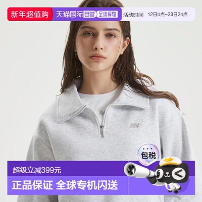 韩国直邮NEW BALANCE 女士拉绒半拉链上衣（SEMI OVER FIT） NBNC