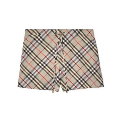 BURBERRY 女士短裤 81109521 AW2025 花色 格纹棉质睡衣短裤