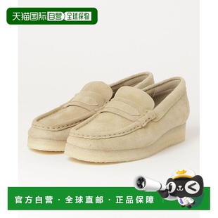 1h可退 日本直邮Clarks 女士W WALLABEE LOAFER款休闲鞋 天然皮革