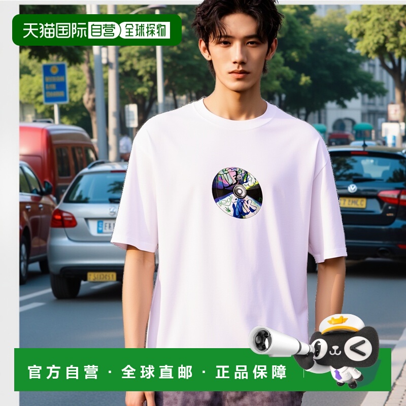 1h可退 日本直邮HUF 男女同款PLAYLIST印花短袖T恤 25M_TS02452