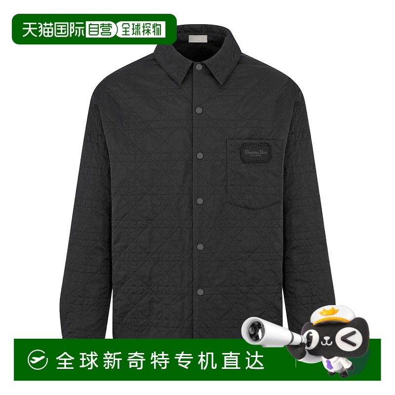 香港直邮Dior 藤格纹衬衫式休闲夹克 313C509AA475牛仔迪奥经典