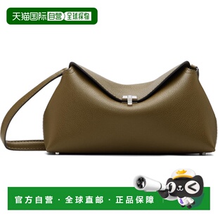 1h可退 香港直邮潮奢 toteme 女士 灰褐色 T-lock Grained Leathe