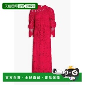 香港直邮FARM RIO 女士 1h可退 钩花蕾丝中长连衣裙 328887RED