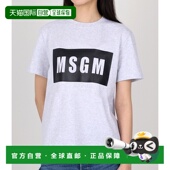 韩国直邮MSGM T恤 印花短袖 2000MDM520 94%纯棉LOGO盒装