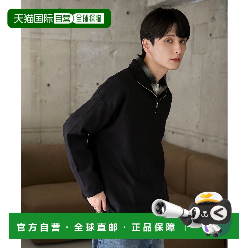 日本直邮WEGO 秋冬新款米兰织半拉链套头衫 WE24AW09M0005