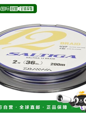 【日本直邮】达亿瓦Saltiga PE Line 12 编织 200m 2号 36lb 多色