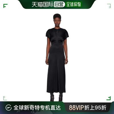 香港直邮潮奢 TOTÊME 女士 黑色 Slouch Waist 连衣裙 241WRD1103