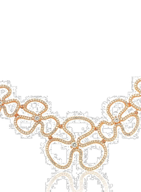 自营 Suzy Levian 玫瑰纯银立方氧化锆花卉细项链 - 粉红色 美国