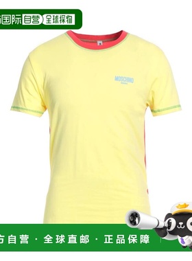 香港直邮Moschino 莫斯奇诺 男士 T恤 yellow黄色 舒适时尚