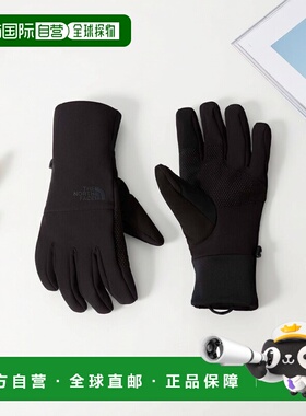 自营欧洲直邮The North Face北面 Apex男士黑色涤纶触屏透气手套