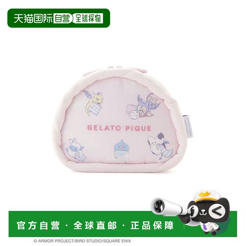 日本直邮gelato pique×龙与地下城 女士 云朵印花半月形化妆包 P