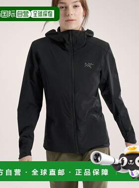 自营1h可退 欧洲直邮ARC TERYX/始祖鸟 ATOM SL女士黑色尼龙夹克