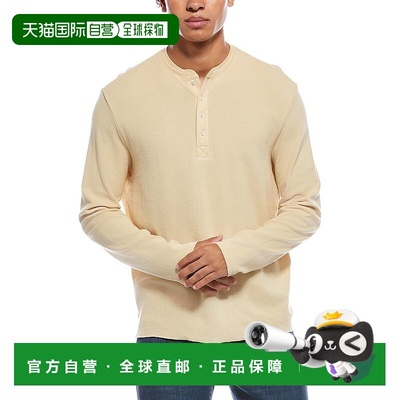 自营7 For All Mankind Thermal Henley Shirt - white 美国奥莱