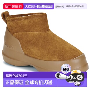 欧洲直邮Moon Boot 月亮靴Luna logo印花短靴女士保暖厚底雪地靴