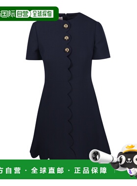 香港直邮VALENTINO 女士连衣裙 5B3VA9951CF598 AW2024 蓝色