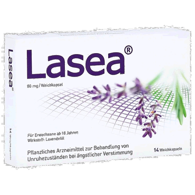 欧洲直邮德国药房Lasea薰衣草油助眠片14粒焦虑助睡镇静失眠