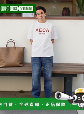韩国直邮AECA WHITE 公用T恤AWCMSSBDTTSST002C0SB AECA BIG LOGO