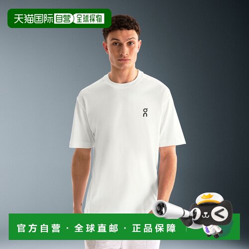 日本直邮On昂跑 On RunningClub 舒适柔软休闲短袖T恤 男款 白色
