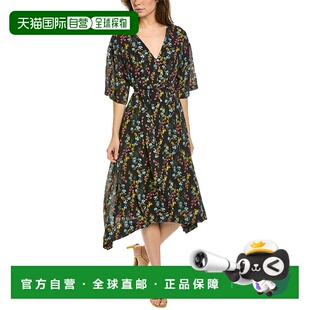 Leilani Notte Midi Dress 美国奥莱直发 自营 black Marchesa