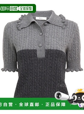 香港直邮Chloe 羊毛和羊绒针织短袖针织衫 CH25WMP41570