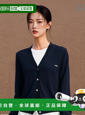日本直邮A.P.C. 开衫波莱罗海军蓝女装 F22249 COEZJ IAK