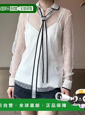 1h可退 香港直邮Red Valentino 红 华伦天奴 女士 特  白色蝴蝶结