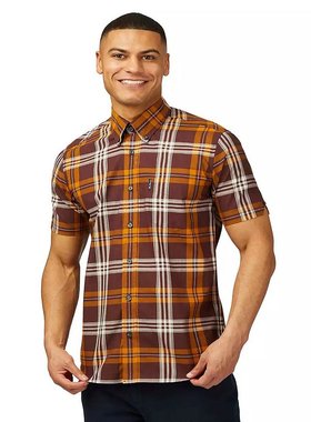 美国直邮Ben Sherman男士衬衫 短袖 时尚舒适 百搭休闲男装上装