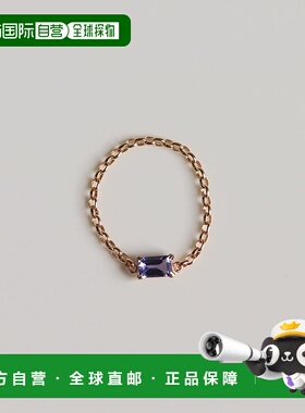 1h可退 日本直邮cui-cui 男女同款 坦桑石链戒 K10YG黄金简约设计