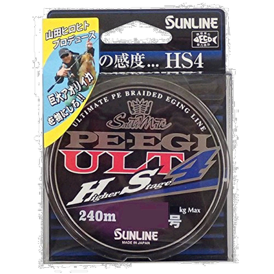 日本直邮Sunline桑濑 PE线 垂钓 ULT HS4 240m 0.6号 4.5kg 4根