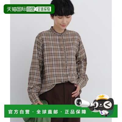 日本直邮HUMAN WOMAN 女装 立领荷叶边衬衫 0776210925通勤
