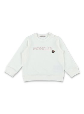 MONCLER 女童卫衣 8G00003899AR034 SS2025 白色 FLEECE LOGO