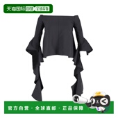 美国奥莱 自营Ellery 直 黑色涤纶 黑色 Delores 露肩上衣