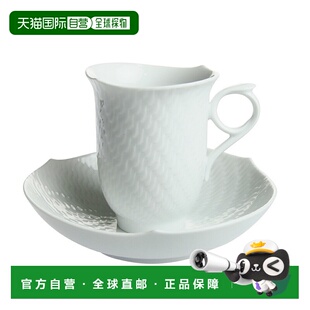 日本直邮Meissen 迈森 嬉戏的波浪 咖啡杯&茶托 29582