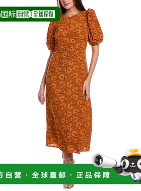 自营 RHODE Wanda 连衣裙 - 橙色 美国奥莱直发
