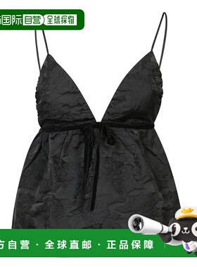 香港直邮GANNI 女士连体衣 F9669099 AW2024 黑色 Sleeveless jac