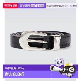 1h可退 香港直邮潮奢 Our Legacy 男士 皮带腰带 004103 black黑