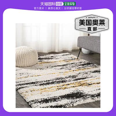 jonathan y Nova Modern Bold Strie\' Shag Area 地毯 - 米色/黑