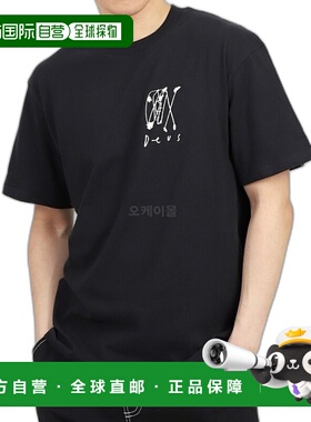 韩国直邮DEUS Bobskull T 恤 (DMS231202A-BLK) 短袖 圆形