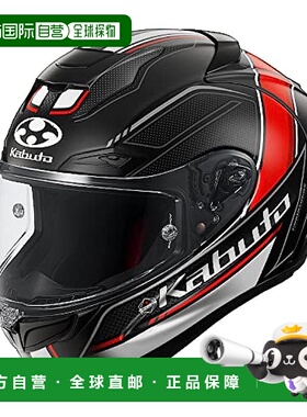 【日本直邮】Ogk Kabuto 全盔 F17 FORTE  稳定舒适 黑红色 M头盔