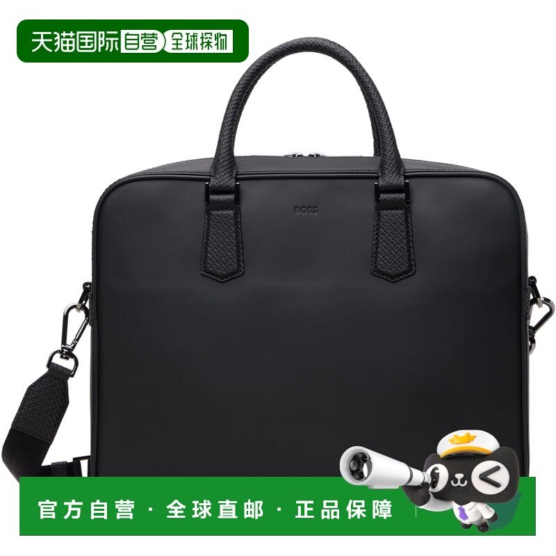 1h可退 香港直邮潮奢 BOSS 波士 男士 黑色 Double B Monogram Tr,箱包皮具/热销女包/男包,男士包袋,淘宝优惠券,粉丝福利购,淘宝优惠卷