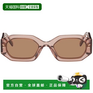 1h可退 香港直邮mcqueen 麦昆 女士 粉色 Geometrical 太阳镜 MQ0