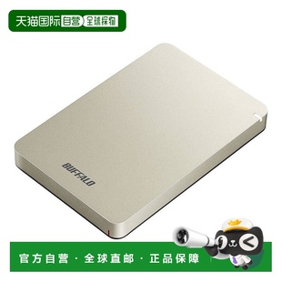 外置硬盘1TB BUFFALO USB3.1Gen.1 金HD PGF1.0U3 日本直邮