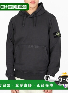 韩国直邮STONE ISLAND 64151 棉质抓绒连帽运动衫 常规版型拉链
