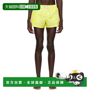 范思哲 泳裤 男士 Barocco 10025161A09901 黄色 香港直邮Versace