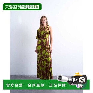 香港直邮潮奢 不对称袖 Topshop occasion 全下摆绿色 女士 1h可退